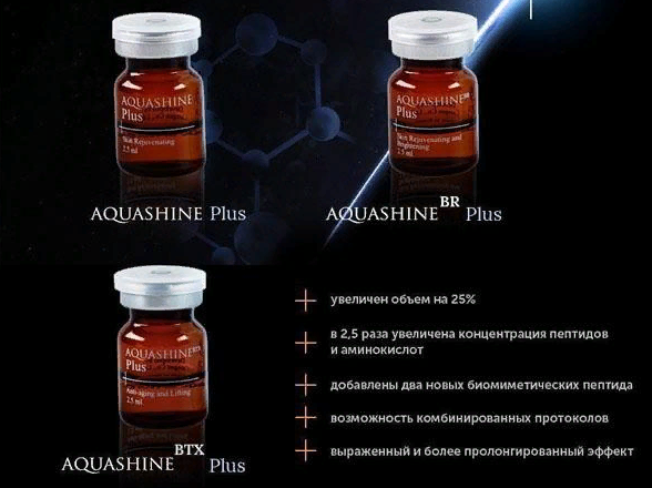 Aquashine Plus, Aquashine BR Plus и Aquashine BTX Plus